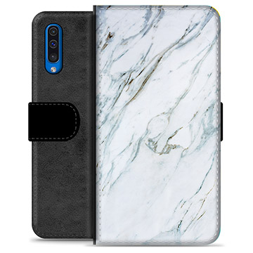 Samsung Galaxy A50 Premium Wallet Case - Marble