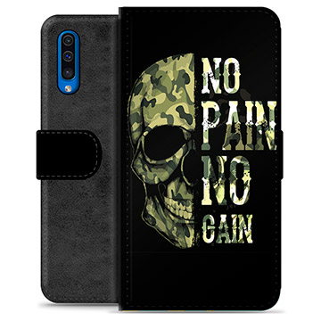 Samsung Galaxy A50 Premium Wallet Case - No Pain, No Gain