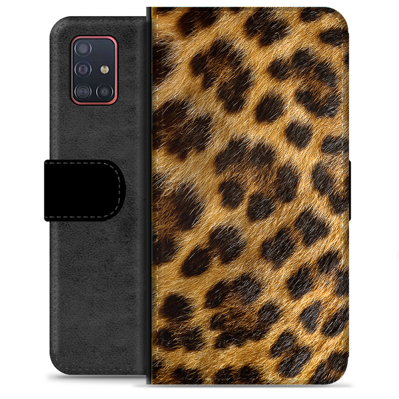 Samsung Galaxy A51 Premium Wallet Case - Leopard