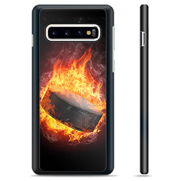 Samsung Galaxy S10 Protective Cover - Ice Hockey