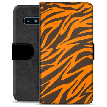 Samsung Galaxy S10 Premium Wallet Case - Tiger