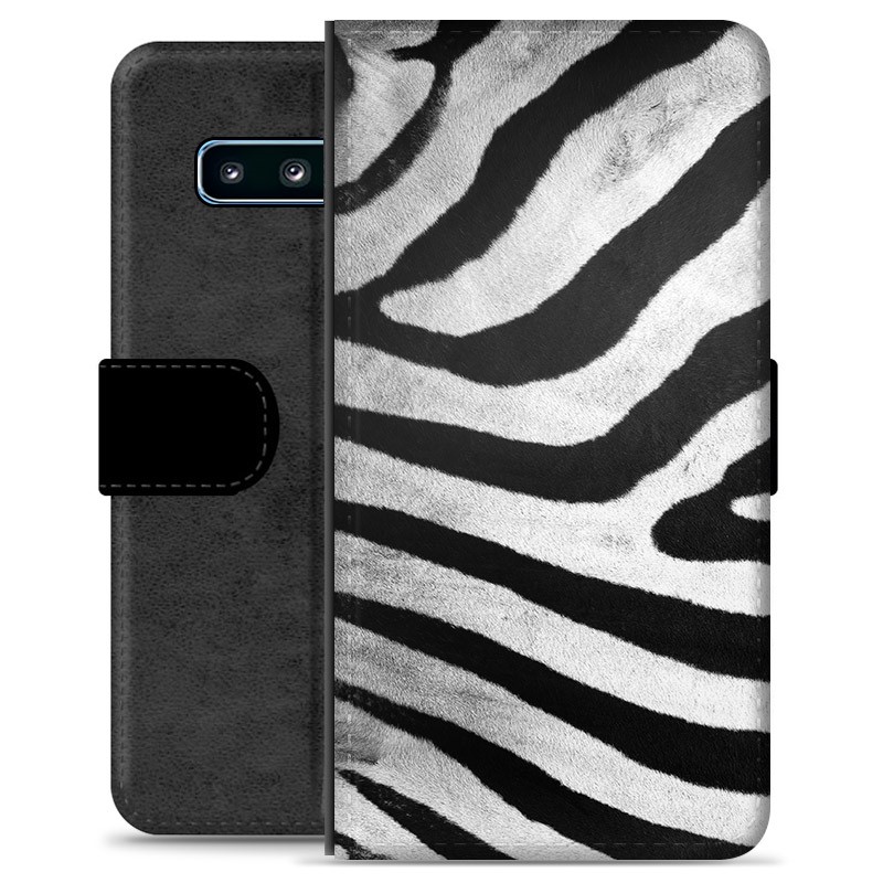 Samsung Galaxy S10 Premium Wallet Case - Zebra