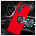 Samsung Galaxy S21 FE 5G Magnet Ring Grip / Kickstand Case - Red