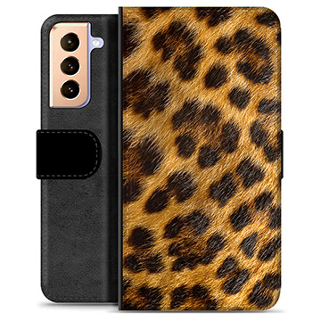 Samsung Galaxy S21+ 5G Premium Wallet Case - Leopard