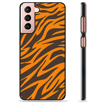 Samsung Galaxy S21 5G Protective Cover - Tiger