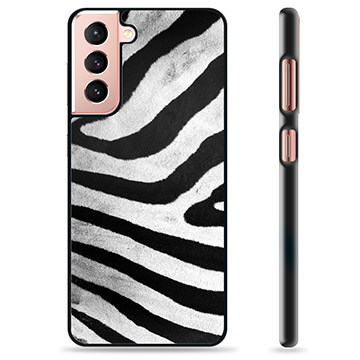 Samsung Galaxy S21 5G Protective Cover - Zebra