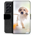 Samsung Galaxy S21 Ultra 5G Premium Wallet Case - Dog