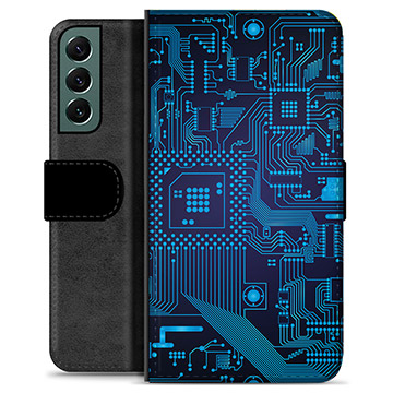 Samsung Galaxy S22+ 5G Premium Wallet Case - Circuit Board