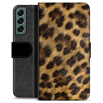 Samsung Galaxy S22+ 5G Premium Wallet Case - Leopard