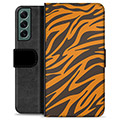 Samsung Galaxy S22+ 5G Premium Wallet Case - Tiger