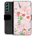 Samsung Galaxy S22+ 5G Premium Wallet Case - Watercolor Flowers