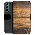 Samsung Galaxy S22+ 5G Premium Wallet Case - Wood