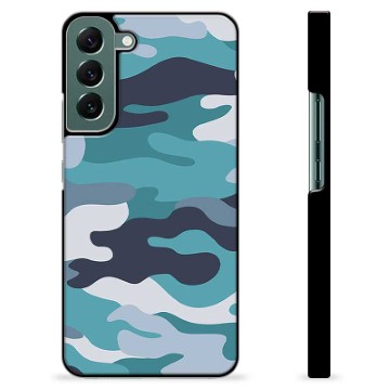 Samsung Galaxy S22+ 5G Protective Cover - Blue Camouflage