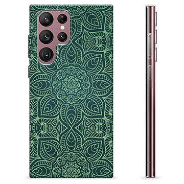 Samsung Galaxy S22 Ultra 5G TPU Case - Green Mandala