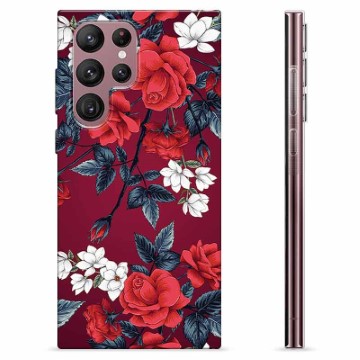 Samsung Galaxy S22 Ultra 5G TPU Case - Vintage Flowers