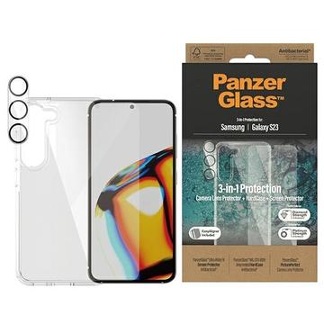 Samsung Galaxy S23 5G PanzerGlass 3-in-1 Protection Pack - 9H - Clear