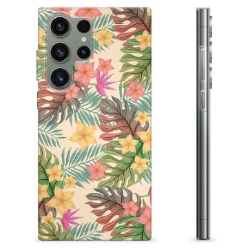 Samsung Galaxy S23 Ultra 5G TPU Case - Pink Flowers