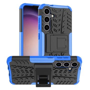 Samsung Galaxy S24 Anti-Slip Hybrid Case with Kickstand - Blue / Black