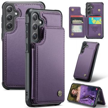 Samsung Galaxy S24 FE Caseme C22 Case RFID Card Wallet - Purple