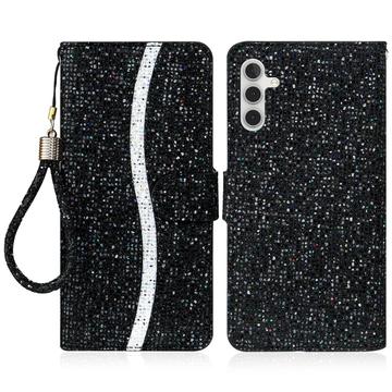 Samsung Galaxy S24 FE Stylish Glitter Wallet Case