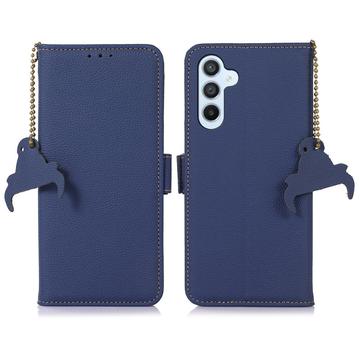 Samsung Galaxy S24 FE Wallet Leather Case with RFID - Blue