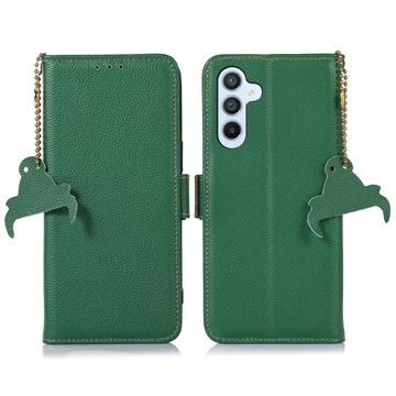 Samsung Galaxy S24 FE Wallet Leather Case with RFID - Green