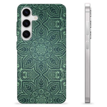 Samsung Galaxy S24 TPU Case - Green Mandala