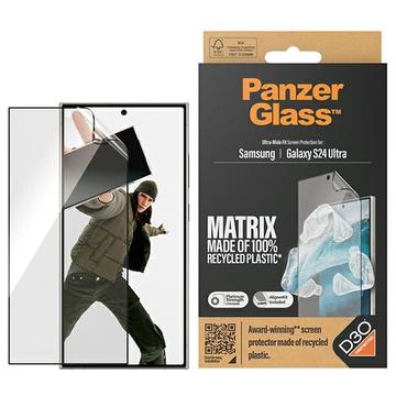 Samsung Galaxy S24 Ultra PanzerGlass Matrix D3O UWF Screen Protector w. AlignerKit - Black Edge