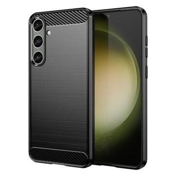 Samsung Galaxy S24+ Brushed TPU Case - Carbon Fiber