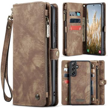 Samsung Galaxy S25 Caseme 008 2-in-1 Multifunctional Wallet Case - Brown