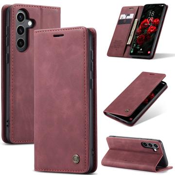 Samsung Galaxy S25 Caseme 013 Series Wallet Case - Wine Red