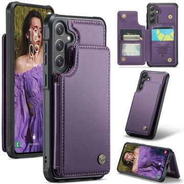 Samsung Galaxy S25 Caseme C22 Case RFID Card Wallet - Purple