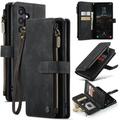 Samsung Galaxy S25 Caseme C30 Multifunctional Wallet Case - Black