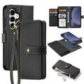 Samsung Galaxy S25 Dux Ducis Lawa Wallet Leather Case w. Magnetic Cover - Black