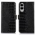 Samsung Galaxy S25 Edge Crocodile Series Wallet Leather Case with RFID