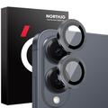 Samsung Galaxy S25 Edge Northjo Camera Lens Protector Set - Black