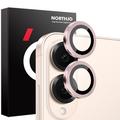 Samsung Galaxy S25 Edge Northjo Camera Lens Protector Set - Pink