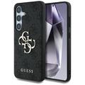 Samsung Galaxy S25 Guess 4G Big Metal Logo Hybrid Case - Black