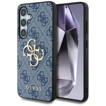 Samsung Galaxy S25 Guess 4G Big Metal Logo Hybrid Case - Blue