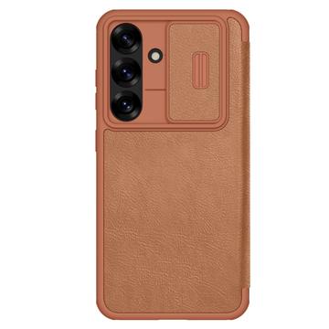 Samsung Galaxy S25 Nillkin Qin Pro Flip Case - Brown