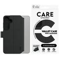 Samsung Galaxy S25 PanzerGlass Care Feature Wallet Case with Kickstand - Black