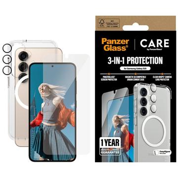 Samsung Galaxy S25 PanzerGlass Care Flagship 3-in-1 Bundle - Clear