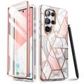 Samsung Galaxy S25 Ultra Supcase Cosmo Mag Hybrid Case - Pink Marble