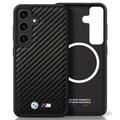 Samsung Galaxy S25+ BMW Leather Carbon MagSafe Case - Black