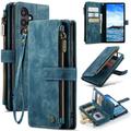 Samsung Galaxy S25+ Caseme C30 Multifunctional Wallet Case - Blue