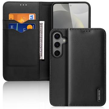 Samsung Galaxy S25+ Dux Ducis Hivo Wallet Leather Case - Black