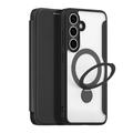 Samsung Galaxy S25+ Dux Ducis Skin X Pro Magnetic Flip Case - Black