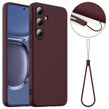 Samsung Galaxy S25+ Liquid Silicone Case - MagSafe Compatible - Wine Red