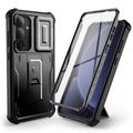 Samsung Galaxy S25+ Tech-Protect Kevlar Cam+ Case - Screen Protector, Camera Protector, Kickstand - Black