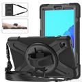 Samsung Galaxy Tab A7 Lite Heavy Duty 360 Case with Hand Strap - Black